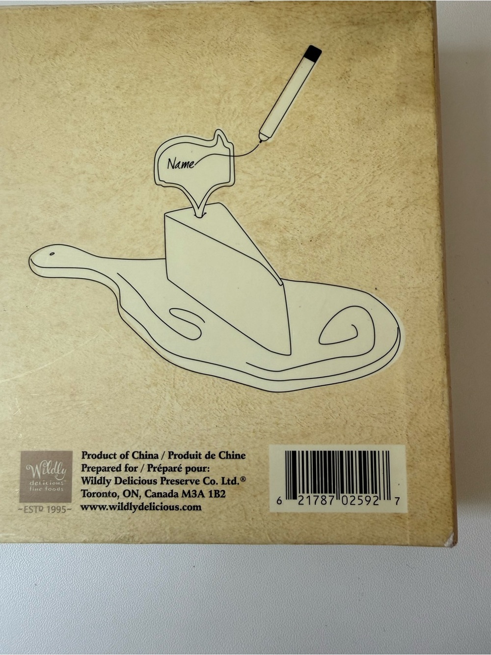 Delicious Ceramic Cheese Marker Set - Cream - Picture 3 of 4